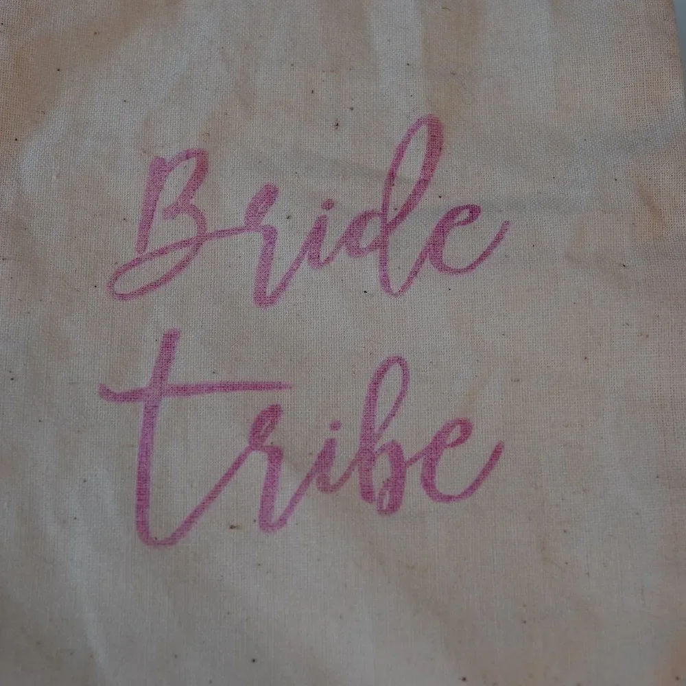 Bride Tribe Pouch Drawstring Bag